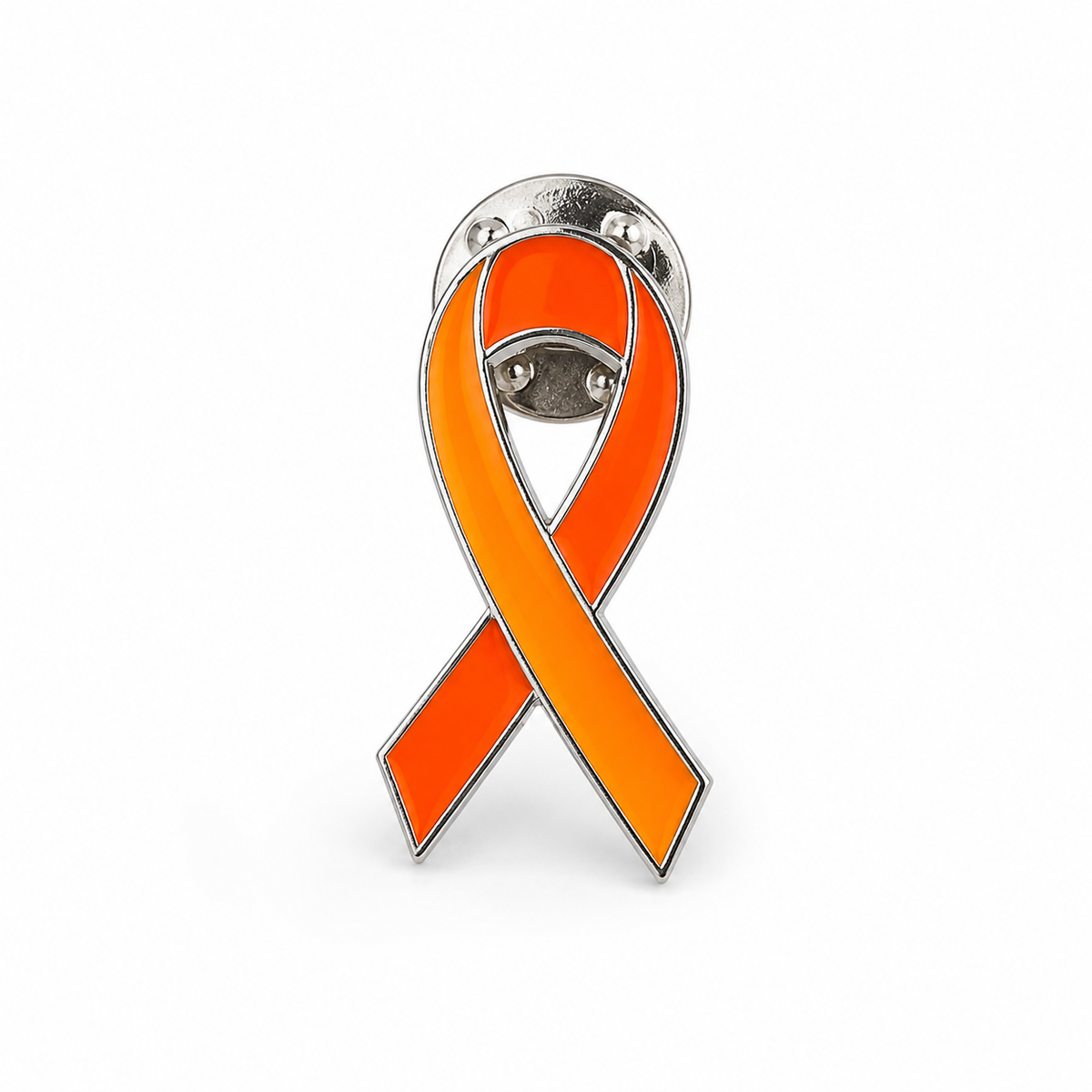Oransje sløyfe-pin