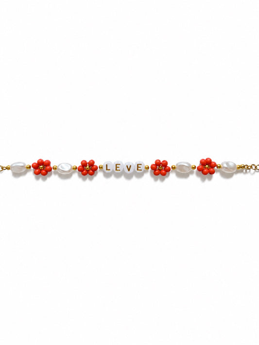 LEVE blomster armbånd