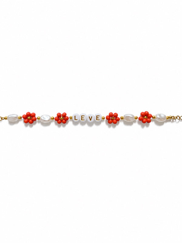 LEVE blomster armbånd